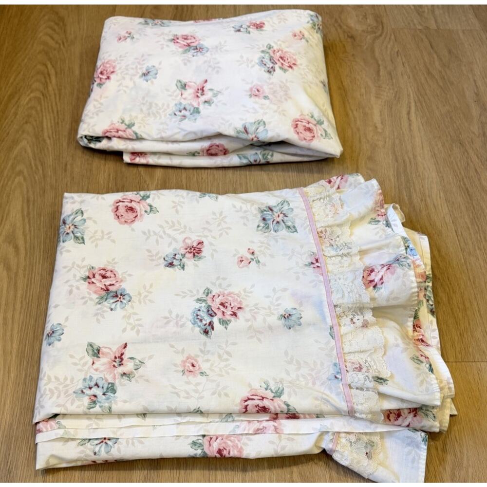 VintageSprings Industries Sheets Roses Floral Print King Size